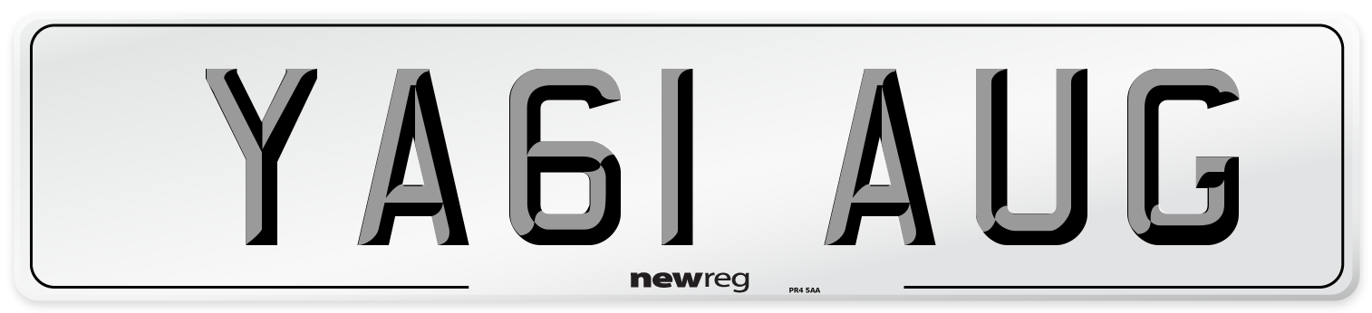 YA61 AUG Number Plate from New Reg